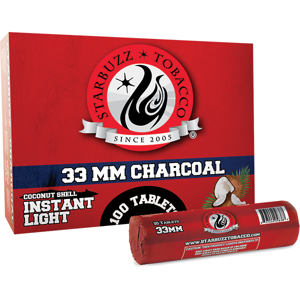 Coconut Shell Instant Light Charcoal 33mm