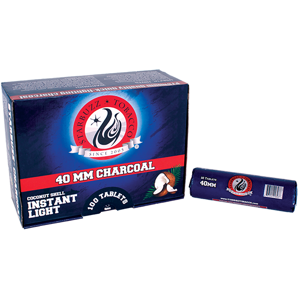 STARBUZZ INSTANT LIGHT CHARCOAL 40MM 100CT