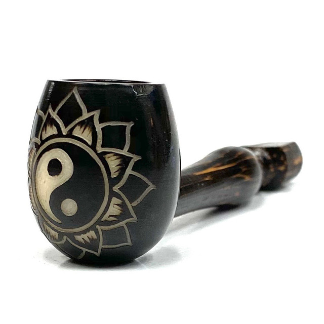 Tagua Nut Hand Carved Pipe