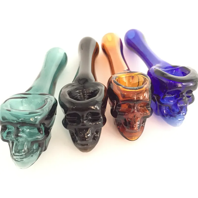 skull Smoking Hand spoon Pipe